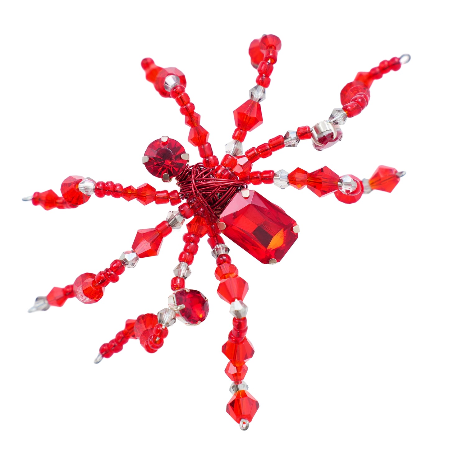 Gothic Bloody Red Spider Ring
