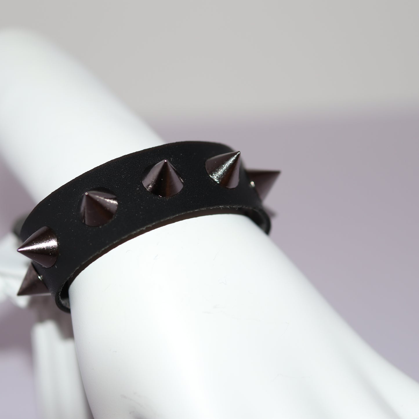 Black Bracelet with Rivets