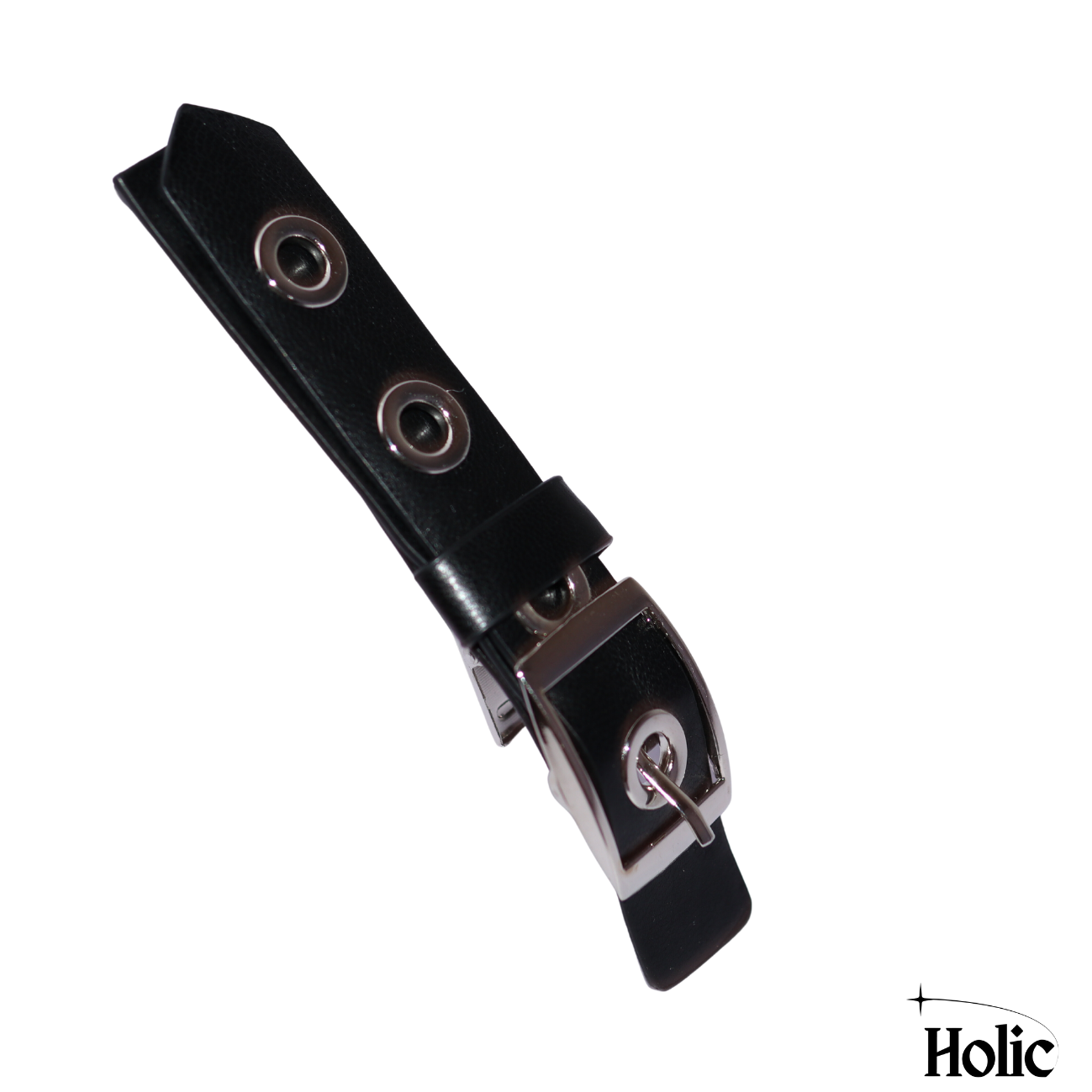 Black Leather Hair Clip