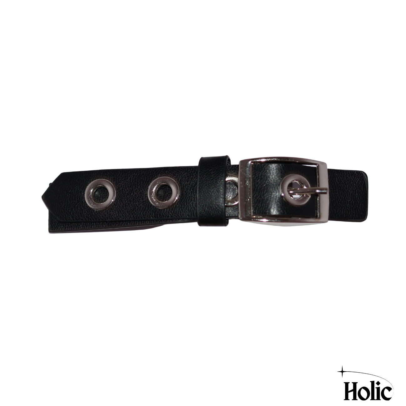 Black Leather Hair Clip