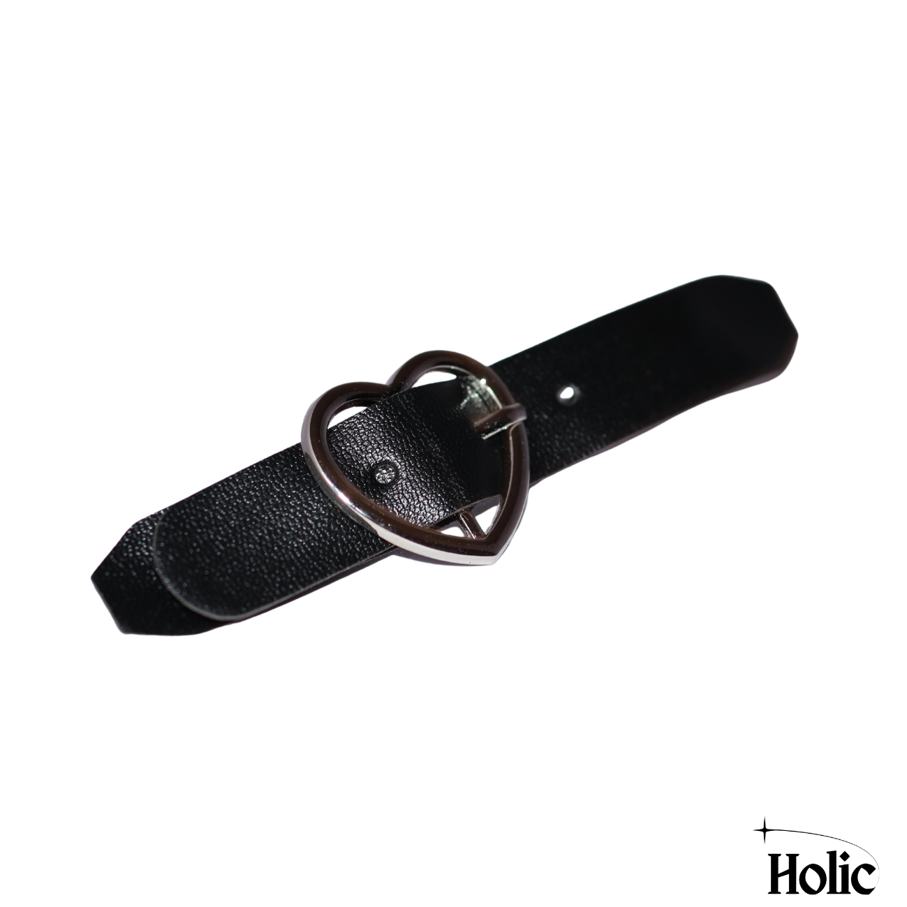 Black Leather Hair Clip