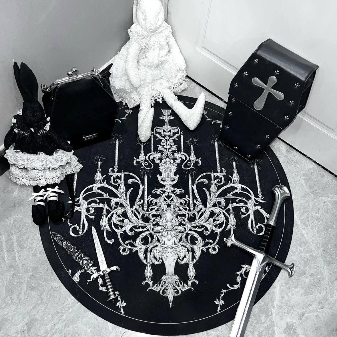 Gothic Horror Round Rug